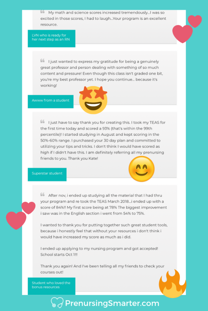 prenursing smarter testimonials