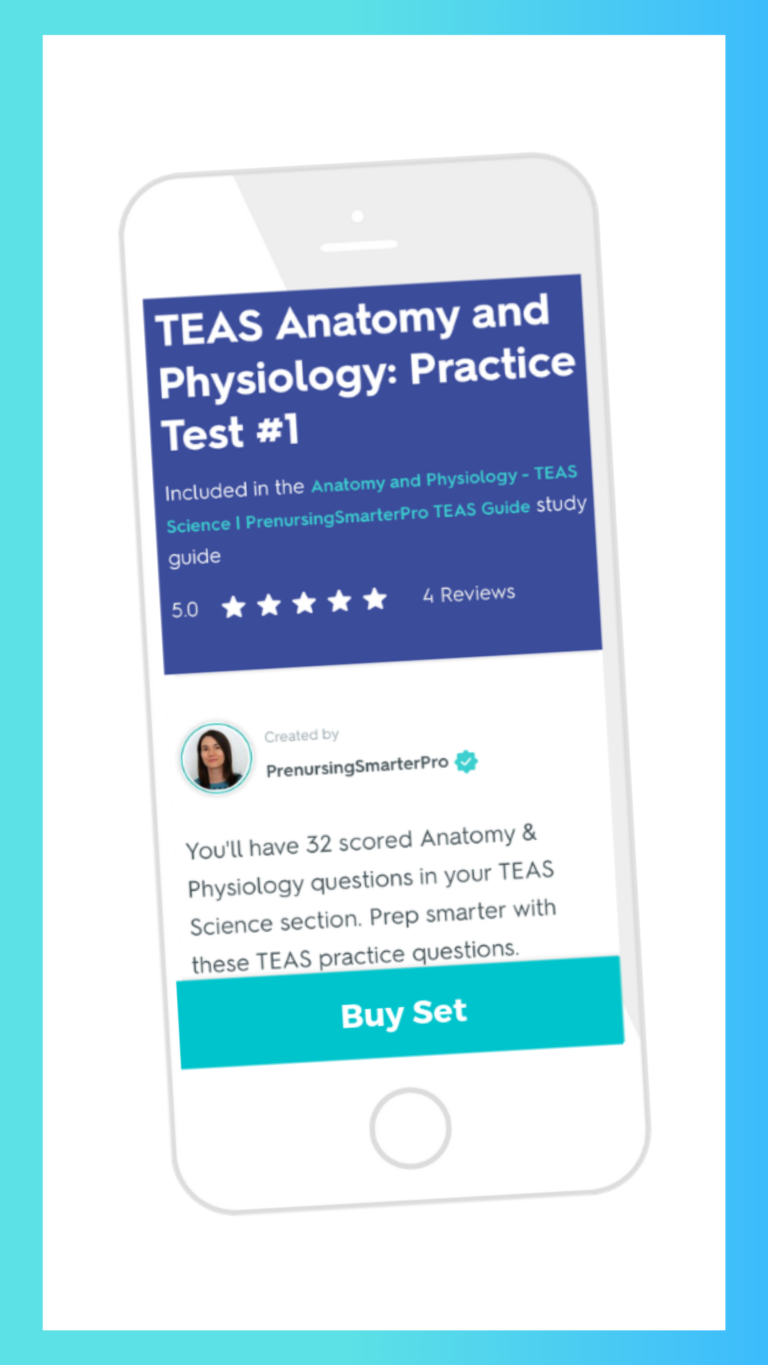 [2021] TEAS Quizlet Practice Sets for the TEAS 6 Prenursing Smarter