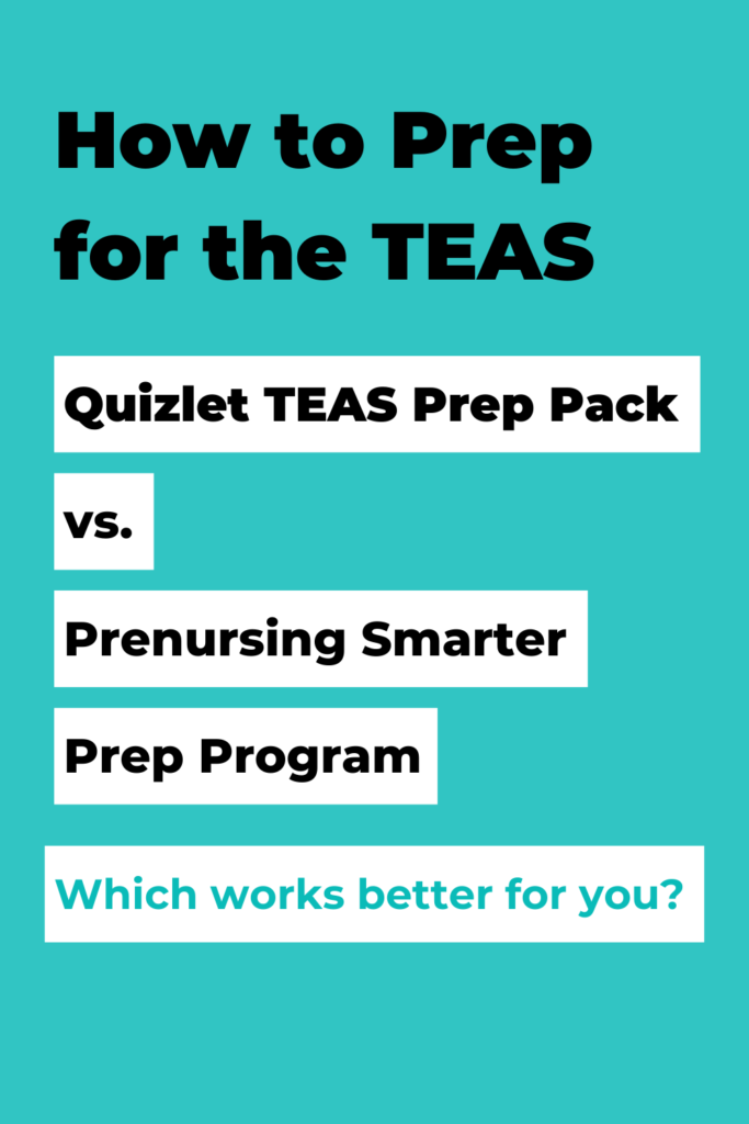 How to prep for the teas online quizlet prerenursing smarter review
